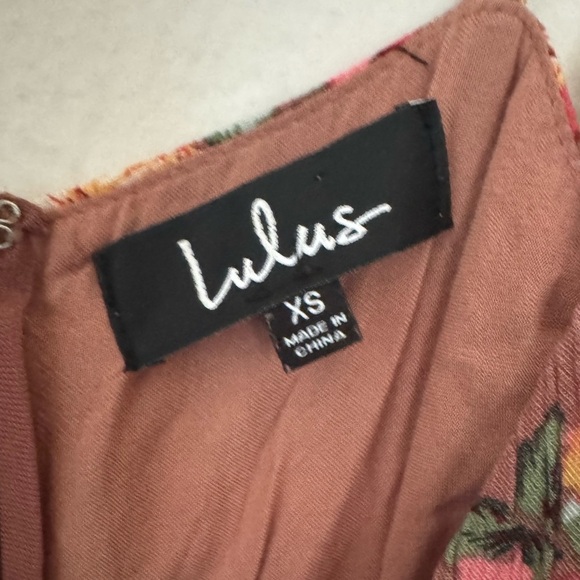 Lulus Everlasting Bliss Blush Floral Maxi Dress Size XS - Picture 11 of 14